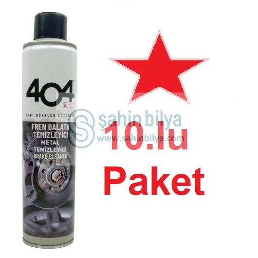 10.lu Paket 404 Fren Balata Metal Temizleyici Sprey 500 ML. Fren Balata Spreyi