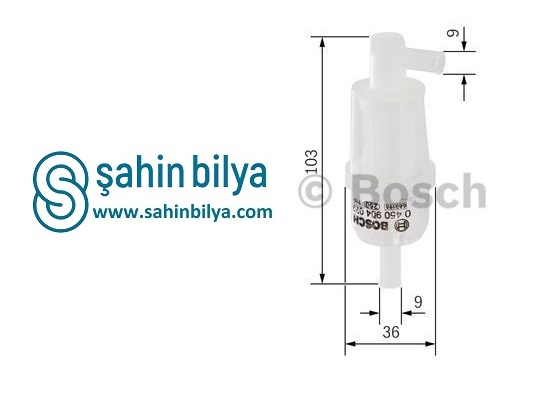 BOSCH 0450904077 Yakıt Ara Filtresi MERCEDES-BENZ SSANGYONG DAEWOO 6614773101 A6614773101