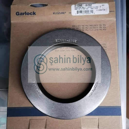 GARLOCK KLOZURE 21086-2192 MILL-RIGHT® N-Nitril Yağ Keçesi Katı 3.000X4.750X0.500 Model 53 Tasarım