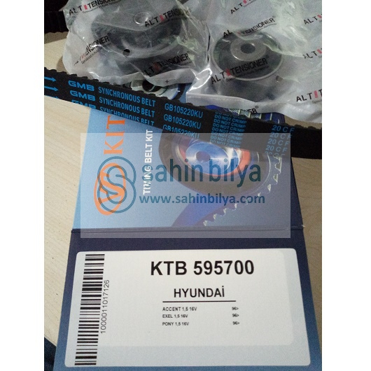VT KIT KTB 595700 Triger Seti Kayış ve Rulman Kiti Hyundai Accent Era Admire Elantra Getz 1.4 1.5 1.6 16V 
