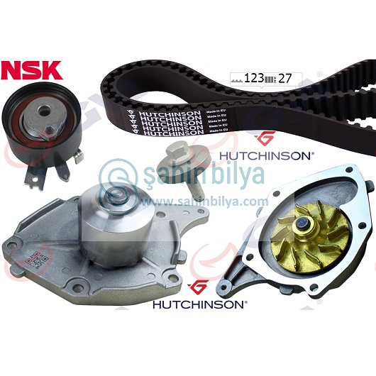 GVA 59WPK1422H-1 DEVİRDAİMLİ EKSANTRİK GERGİ KİTİ 123x270 CLIO II-IVKANGOO 01MEGANE II-SCENIC