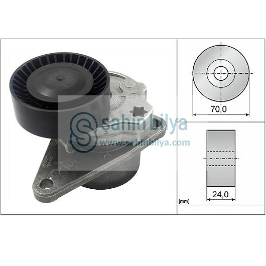 INA 534010310 (RVL 55545) TRİGER GERGİ RULMANI VOLVO S60