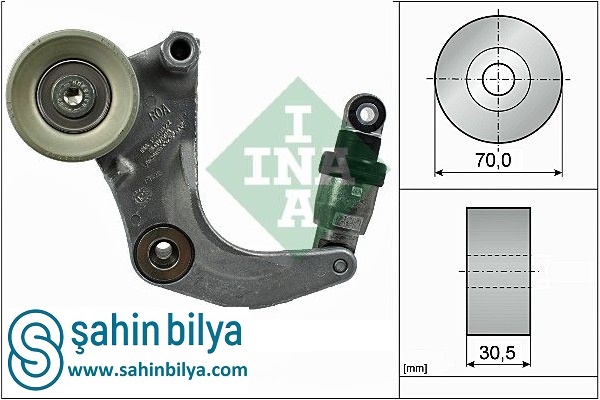 INA 534053410 (RVL 57437) V KAYIŞ GERGİ KÜTÜĞÜ (70*30,5) HONDA CIVIC, CR/V 1.6,1.8,2.0 1214