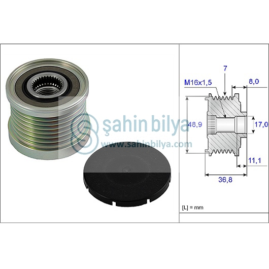 INA 535008110 Alternatör Kasnak Rulmanı Dacia Logan Nissan Qashqai Renault Clio Megane Kadjar