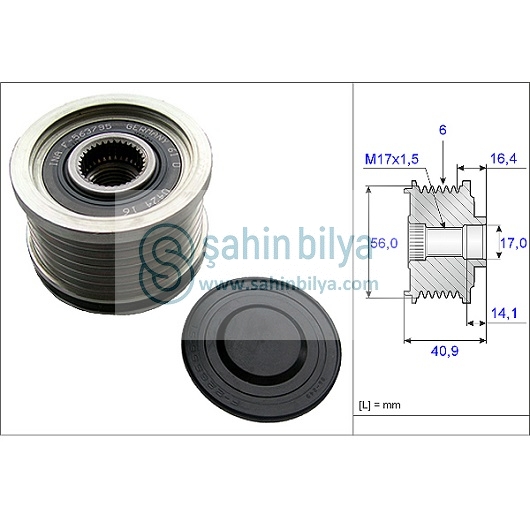INA 535021310 (RVL 59975) RUVILLE ALTERNATÖR GERGİ RULMANI