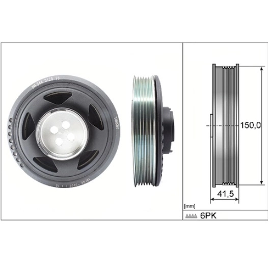 INA 544012910 KRANK KASNAĞI BMW F20 F45 F46 MINI F54 F55 F56 F57