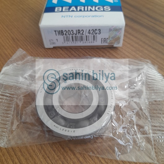 NTN TMB203JR2/42C3 Motorsiklet Krank Mili Rulmanı Bilyası 17x42x12