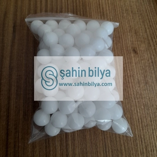 Plastik Bilya 12,7 mm Çok Amaçlı Bilye Tane Misket Rulman Pom Naylon 1/2 inç 12.7mm 100.lü Paket