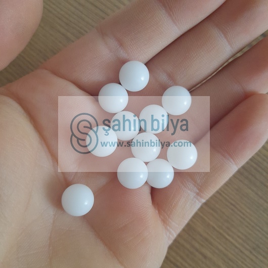 Plastik Bilya 10 mm Çok Amaçlı Bilye Tane Misket Rulman Pom Naylon 10,00mm 10mm 50.li Paket