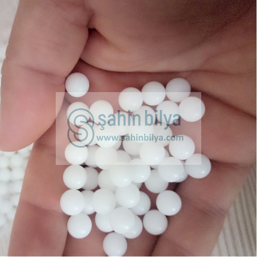 Plastik Bilya 8 mm Çok Amaçlı Bilye Tane Misket Rulman Pom Naylon 8,00mm 8mm 100.lü Paket