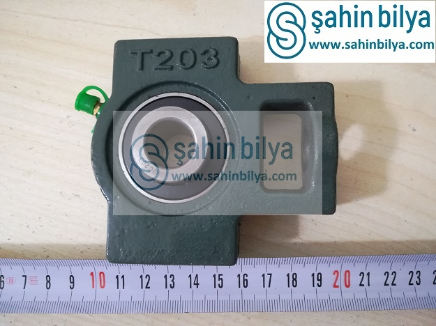 SHN  UCT 203 Mil Ölçüsü 17 mm Yataklı Rulman Kızaklı Tip