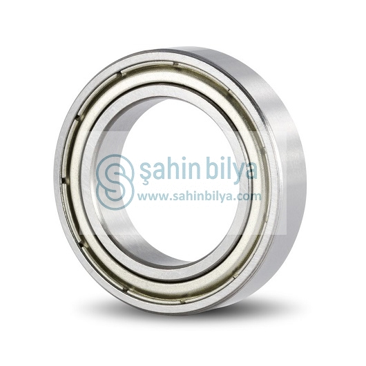SHN 6807 ZZ 35x47x7 Tek Sıra Sabit Bilyalı Rulman 61807 2Z Bilye Sac Kapaklı İnce Tip Metal Mühürlü