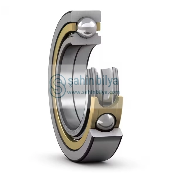 SHN QJ218M C3 90X160X30 4 NOKTA TEMASLI MASİF KAFES EĞİK BİLYALI RULMAN