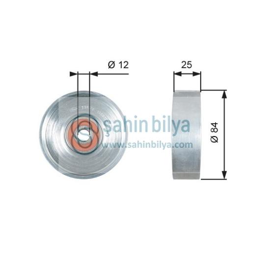 Gates T39178 ALT.  GERGI RULMANI NISSAN 12X85X25