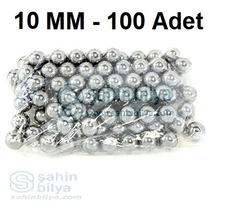 Çelik Bilya 10 mm Çok Amaçlı Bilye Tane Misket Rulman Demir (100’lü Paket)